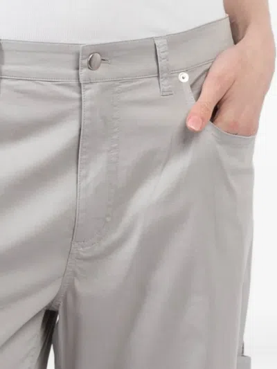 Tibi Belt-loops Cropped Jeans In Gray