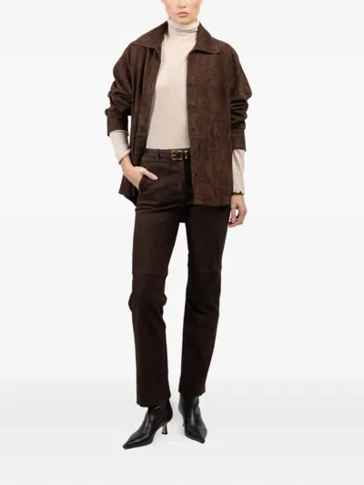 CATARINE 排扣衬衫式夹克