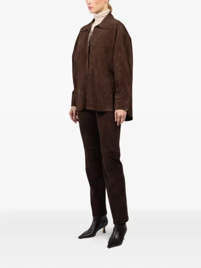 CATARINE 排扣衬衫式夹克