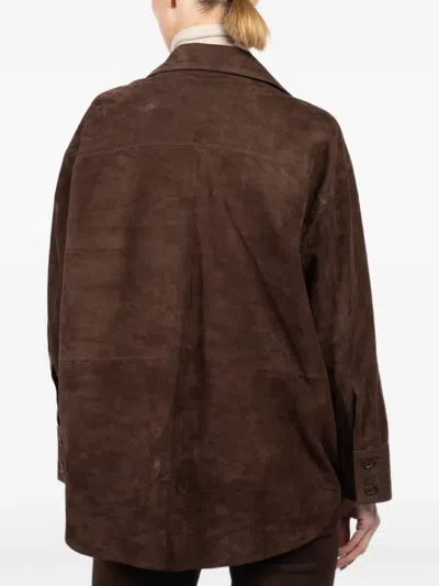 CATARINE 排扣衬衫式夹克