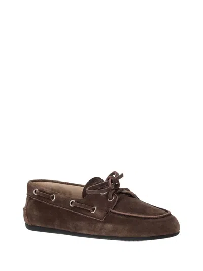 Miu Miu Round-toe Loafers In Brown