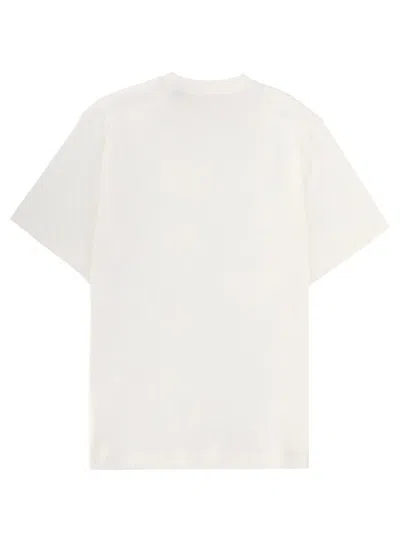 Burberry Cotton T Shirt Featuring Front Logo Print In White