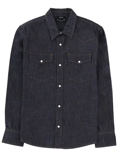 Apc Shirt A. P.c. Men Color Blue In Blue