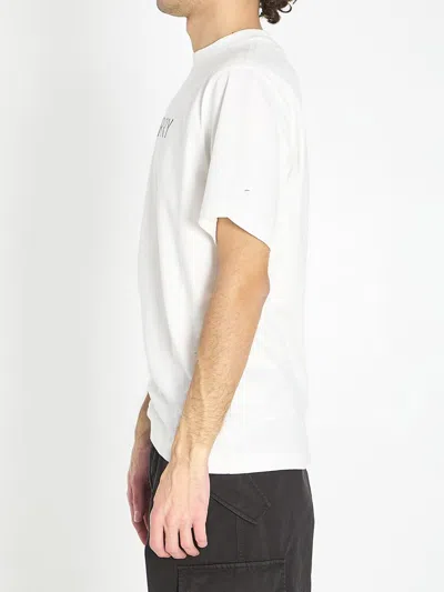 Burberry Cotton T Shirt Featuring Front Logo Print In White