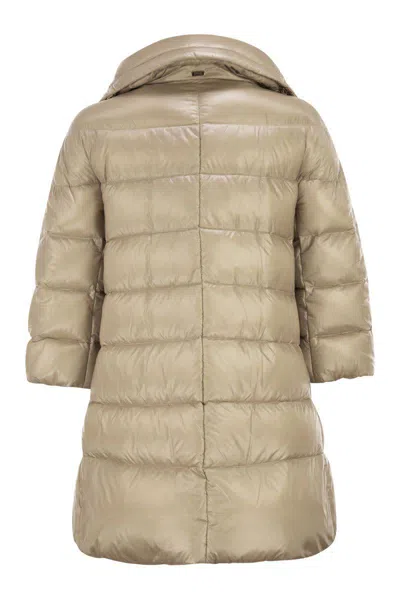 Herno Cleofe Coat In Brown