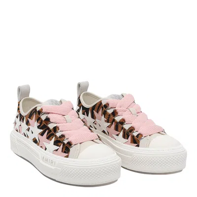 Amiri Court Low Zebra-print Sneakers In Multi