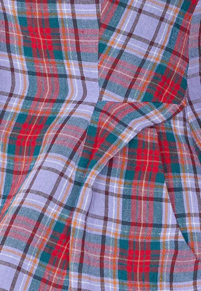 Vivienne Westwood Mens Multi Drunken Check Linen Jacket In Multi