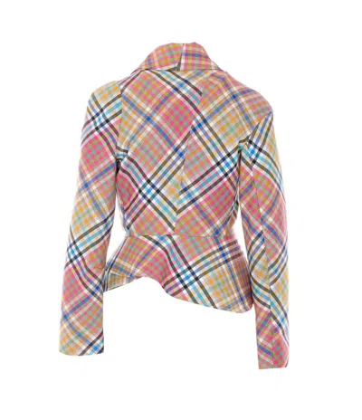 Vivienne Westwood Check Patterned Jacket In Multi