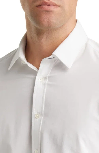 Mizzen + Main Leeward Stretch Button-up Shirt In White