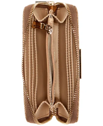 Guess Laurel Medium Zip Around Wallet In Green