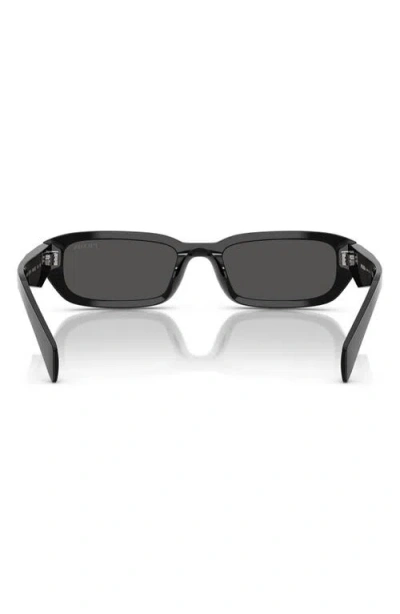 Prada 53mm Rectangular Sunglasses In Brown