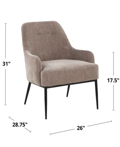 Lumisource 31" Fabric Marcel Contemporary Accent Chair In Pink