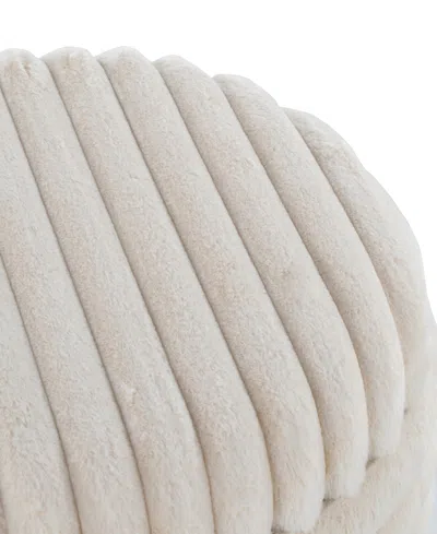 Lumisource 2-pc. Fabric Tray Plush Contemporary Storage Ottoman Set