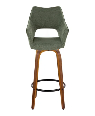 Lumisource Fabric Mustang Contemporary Fixed-height Counter Stool, Set Of 2