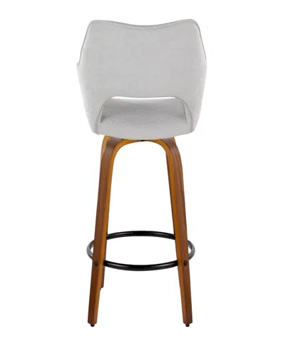 Lumisource Fabric Mustang Contemporary Fixed-height Counter Stool, Set Of 2