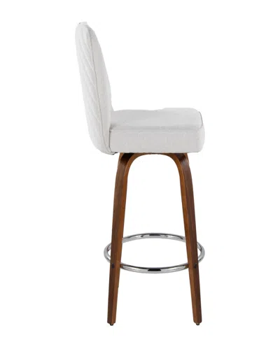 Lumisource Fabric Henry Contemporary Fixed-height Counter Stool, Set Of 2