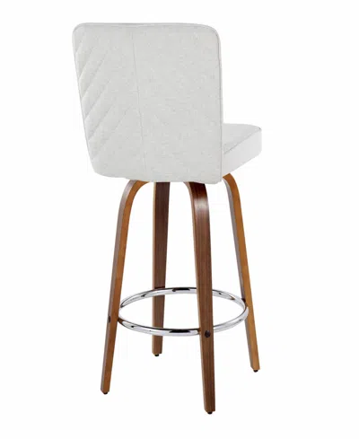 Lumisource Fabric Henry Contemporary Fixed-height Counter Stool, Set Of 2