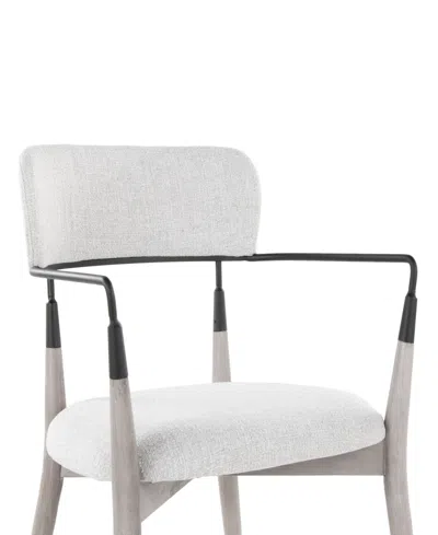 Lumisource Fabric Savannah Contemporary Dining Chair, Set Of 2 In White