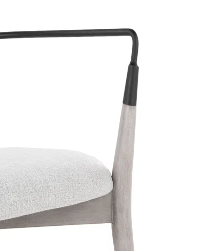 Lumisource Fabric Savannah Contemporary Dining Chair, Set Of 2 In White