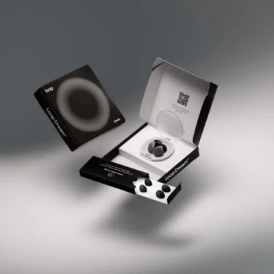 Loop Dream Silicone/memory Foam Earplugs For Sleep Comfort In Black