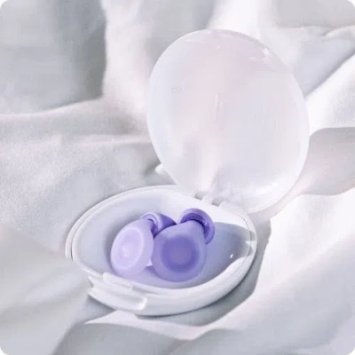 Loop Dream Silicone/memory Foam Earplugs For Sleep Comfort In Purple
