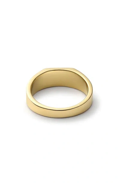 Miansai Geo Signet Ring In Brown