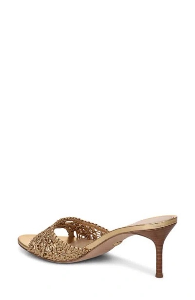 Veronica Beard Tia Macramé Slide Sandal In Brown