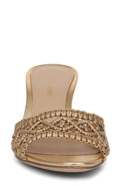 Veronica Beard Tia Macramé Slide Sandal In Brown