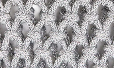 Clare V Bianca Small Macrame Tote In Silver