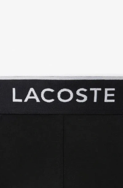 Lacoste Core Essentials Assorted 3-pack Stretch Cotton Briefs In Multi