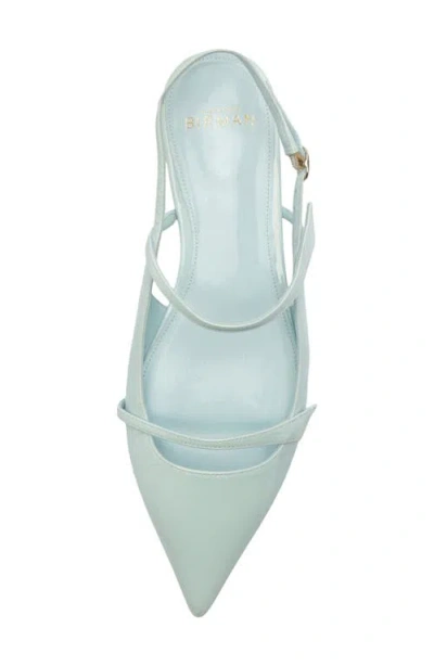 Alexandre Birman Tita Pointed Toe Slingback Flat In Blue
