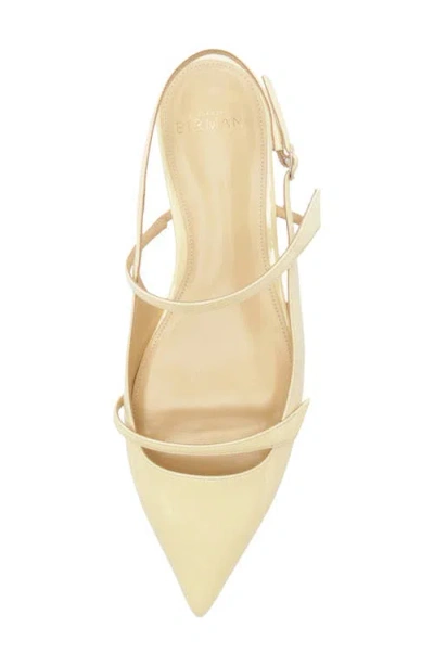 Alexandre Birman Tita Pointed Toe Slingback Flat In Neutral