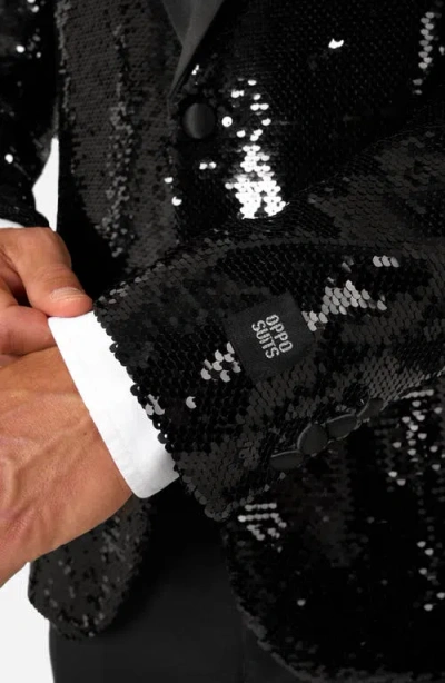 Opposuits Brilliant Black Sequin Embellished Dinner Jacket In Black