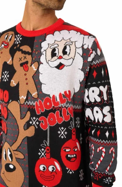 Opposuits Merry Jinglejoy Christmas Crewneck Sweater In Multi