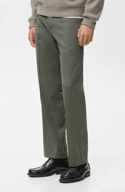 Mango Boston Regular-fit Suit Pants In Green