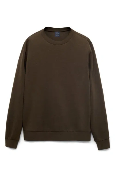 Mango Sweatshirt In Brown