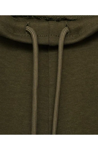 Mango Knit Drawstring Pants In Green