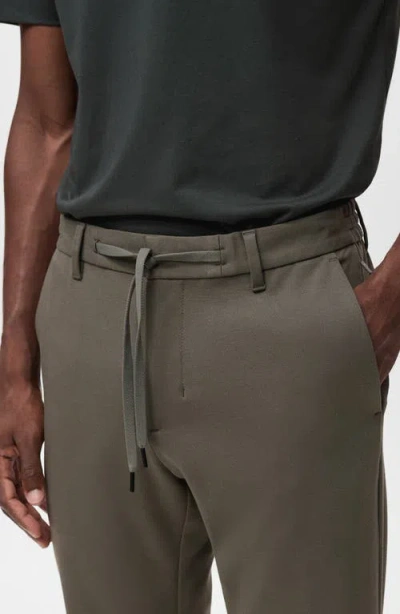 Mango Slim Fit Drawstring Pants In Brown