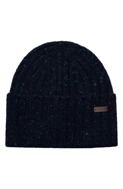 Eton Donegal Wool Blend Beanie In Blue