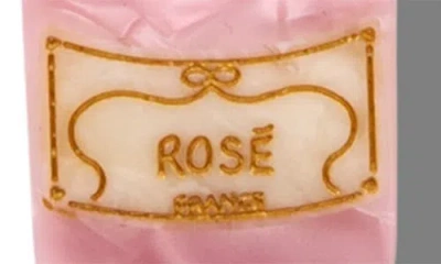 Solar Eclipse Hand Painted Rosé Key Chain Bag Charm In Gold