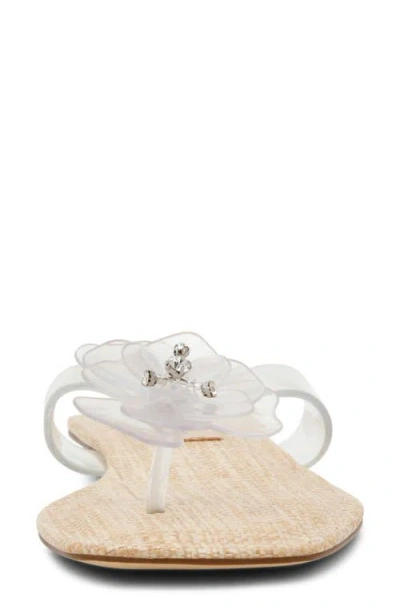 Steve Madden Tigerlily Flip Flop In White