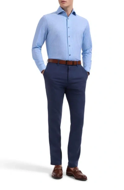 Bugatchi Devon Ooohcotton® Plaid Button-up Shirt In Blue