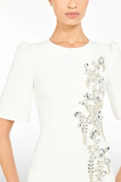 Jenny Packham Roma Midi Dress In White