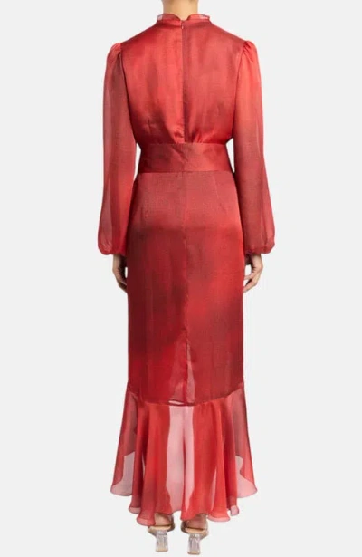 Santorelli Coco Midi Dress In Red