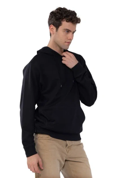 Members Only Pullover Hooded Sweatshirt In Black