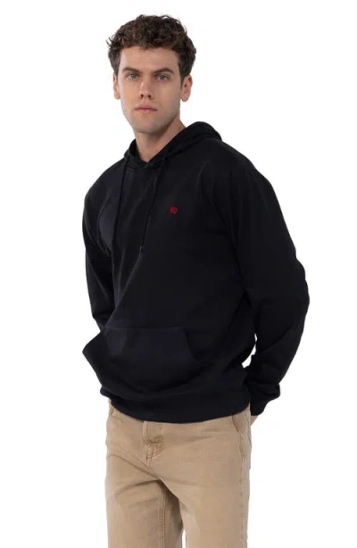 Members Only Pullover Hooded Sweatshirt In Black