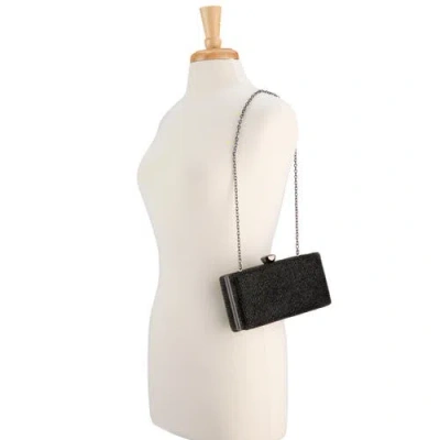 Whiting & Davis Olivia Crystal Top Minaudiere In Black