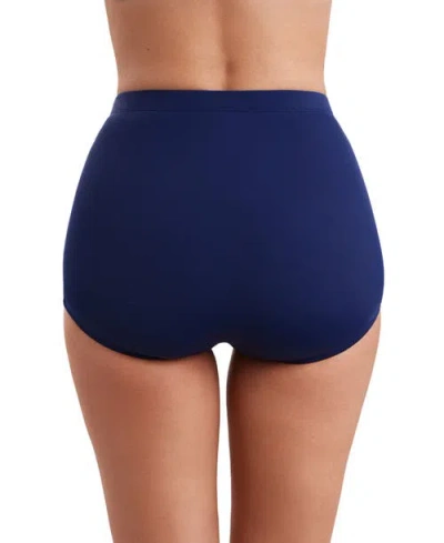 Shapesolver Full Hipster Brief Swimsuit Bottom In Blue