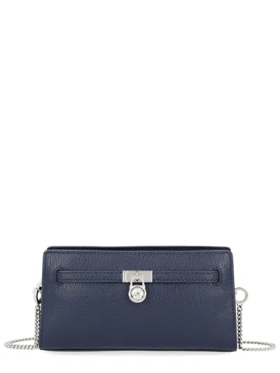 Michael Michael Kors Extra-small Hamilton Moderne Shoulder Bag In Blue