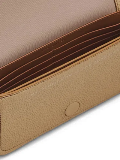 Marc Jacobs Beige Cowleather Crossbody Bag In Blue